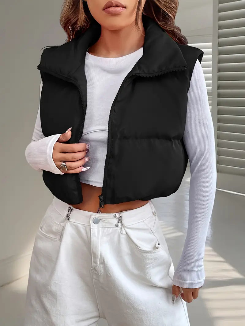 Cropped vest