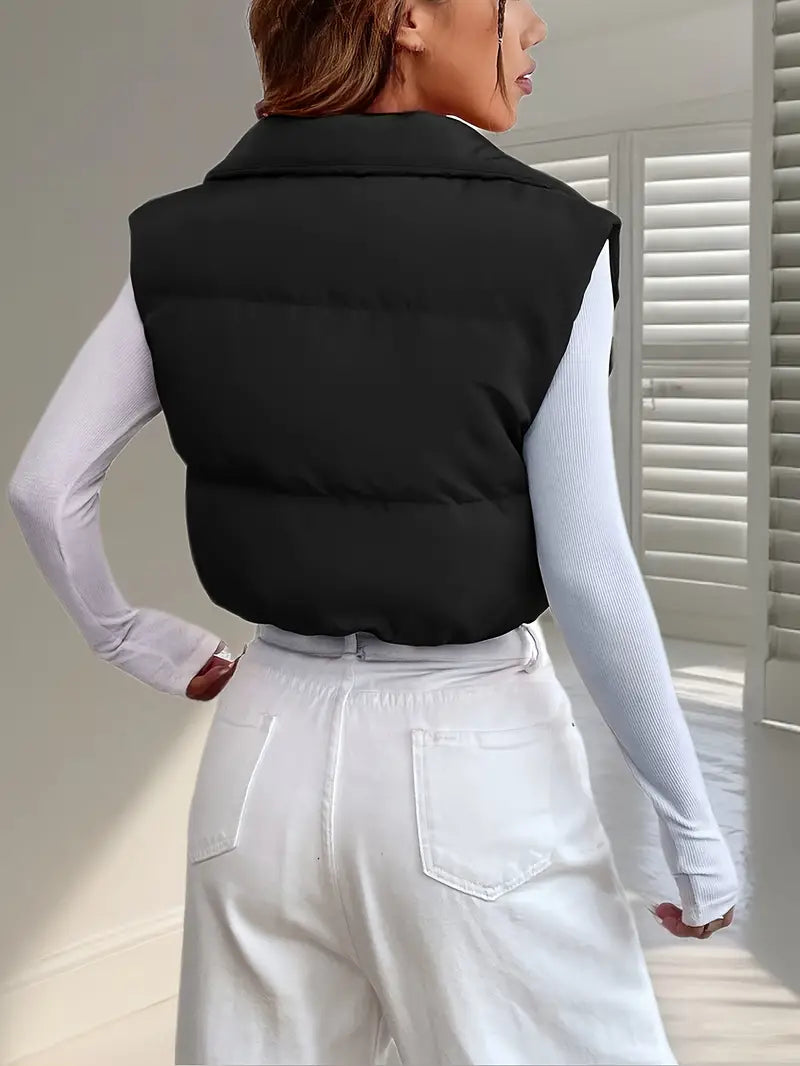 Cropped vest