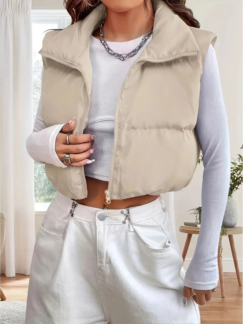 Cropped vest