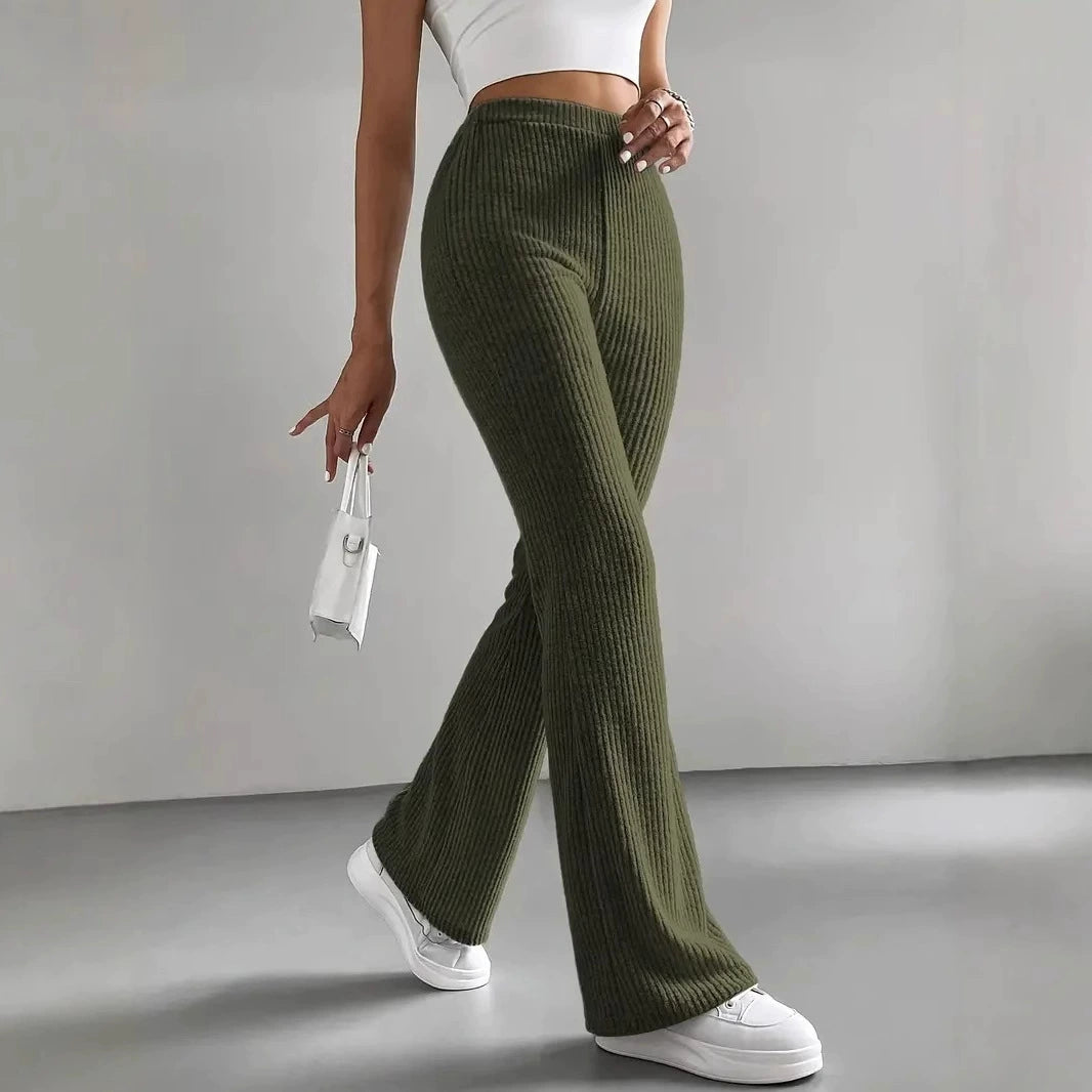 High waist flared pants